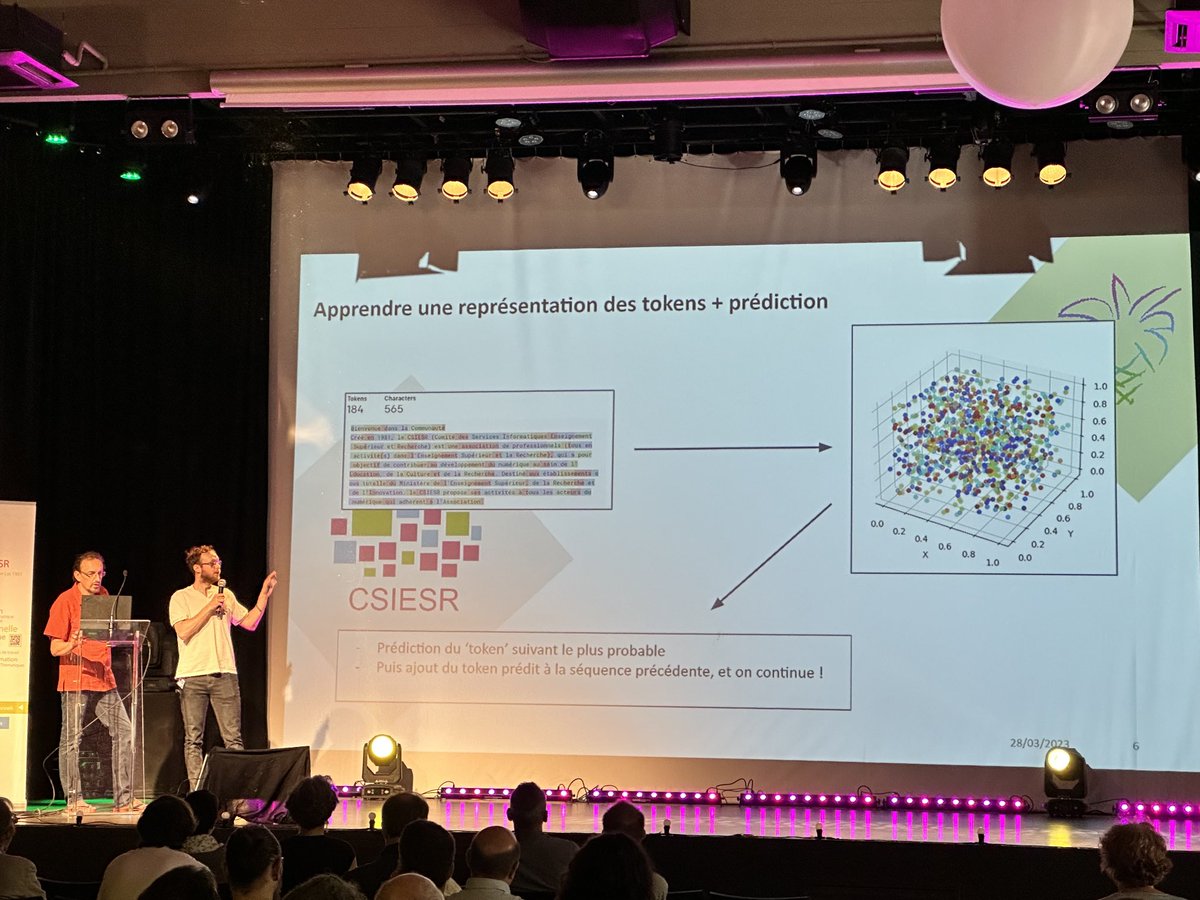 RitoAnge's tweet photo. Présentation sur les impacts de l’intelligence artificielle sur toutes les fonctions d’une université par Yann Lecunf-université de Rennes et Éric Cherel-Learning Planet Institute #AssisesCSIESR https://t.co/iQ4sQf0k1s