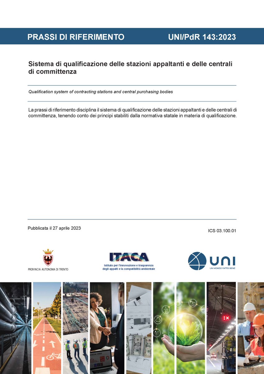 normeUNI's tweet photo. Sistema di qualificazione delle #StazioniAppaltanti e delle centrali di #committenza: ecco la #PdR143! Approfondisci e scarica liberamente il documento https://t.co/rVgEC5KoOF @IstitutoItaca @ProvinciaTrento @unioncamere @IfUnioncamere @ecocamere @Ecosist_CamCom @SiCameraSocial https://t.co/z0kUNoAR6I