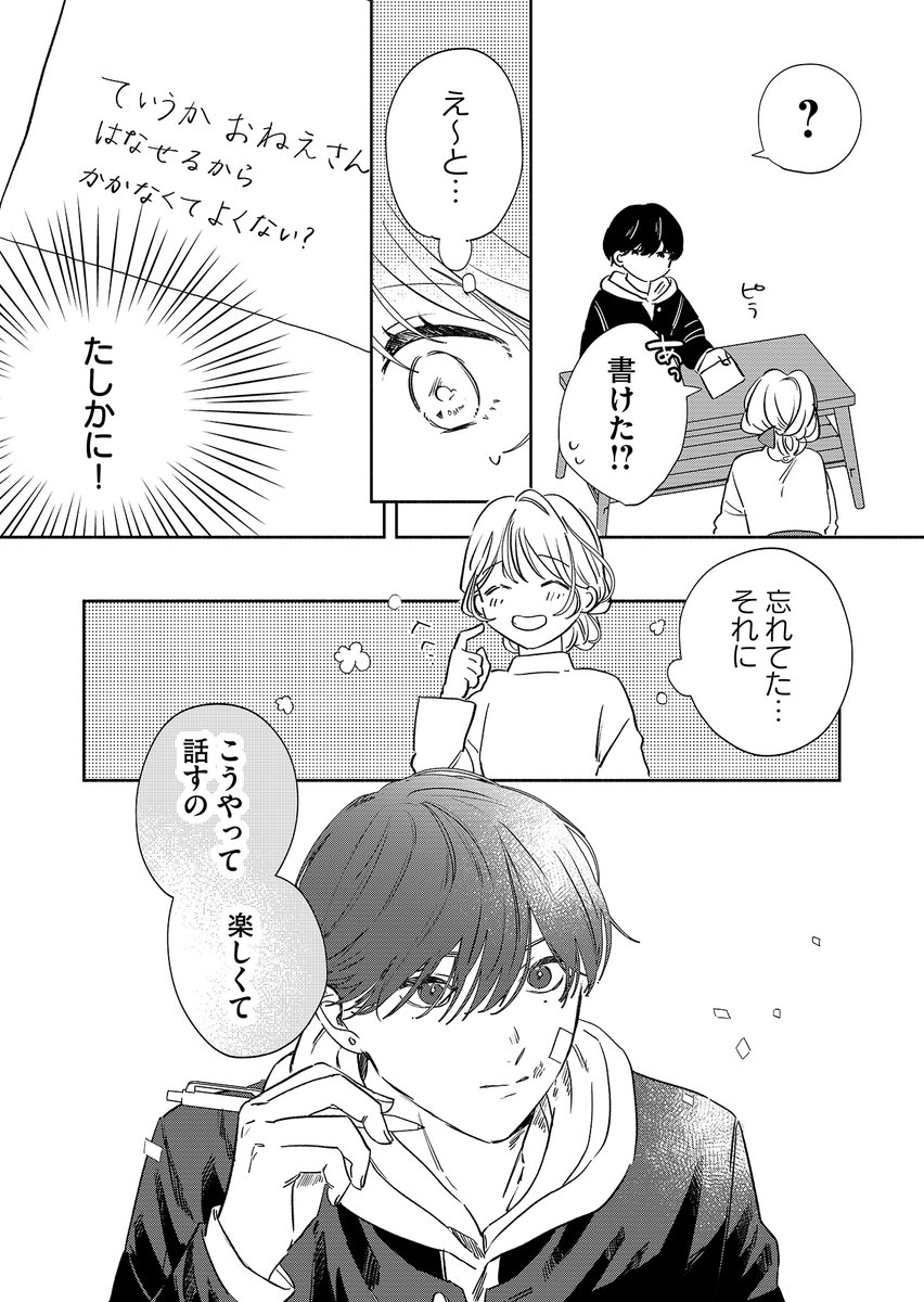 訳あり男子高校生と筆談する話(3/4)

#漫画が読めるハッシュタグ 