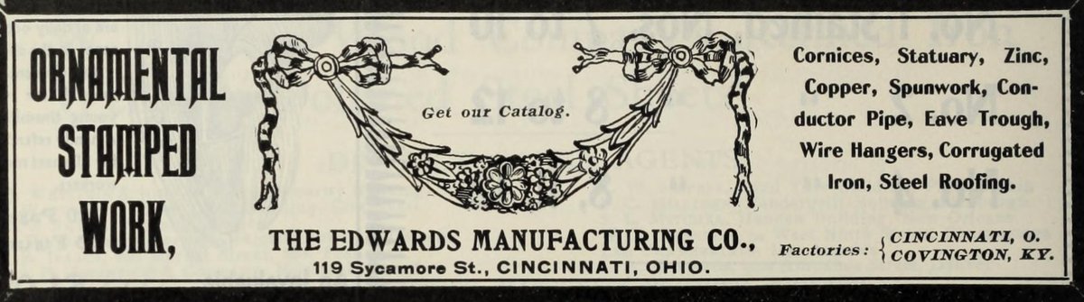 BuiltHeritageEd's tweet photo. Pressed metal ceilings, walls and other elements 
c1900
#pressedmetal #interiors https://t.co/lvuaIGrZQr