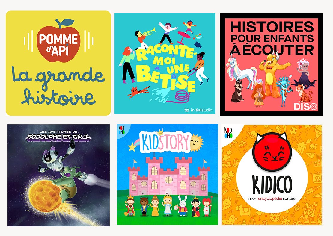 ►On en parle pas assez, mais les #podcasts🎧 pour enfants🧒👧 trustent qd même 6 places ds le Top des 50 podcasts du classement <a href="/ACPMFrance/">ACPM</a> !💪
- 25e place "La gde Histoire de Pomme d'Api" avec 195K écoutes/téléchargements France / 247K Monde <a href="/Bayard_Jeunesse/">Bayard Jeunesse</a>