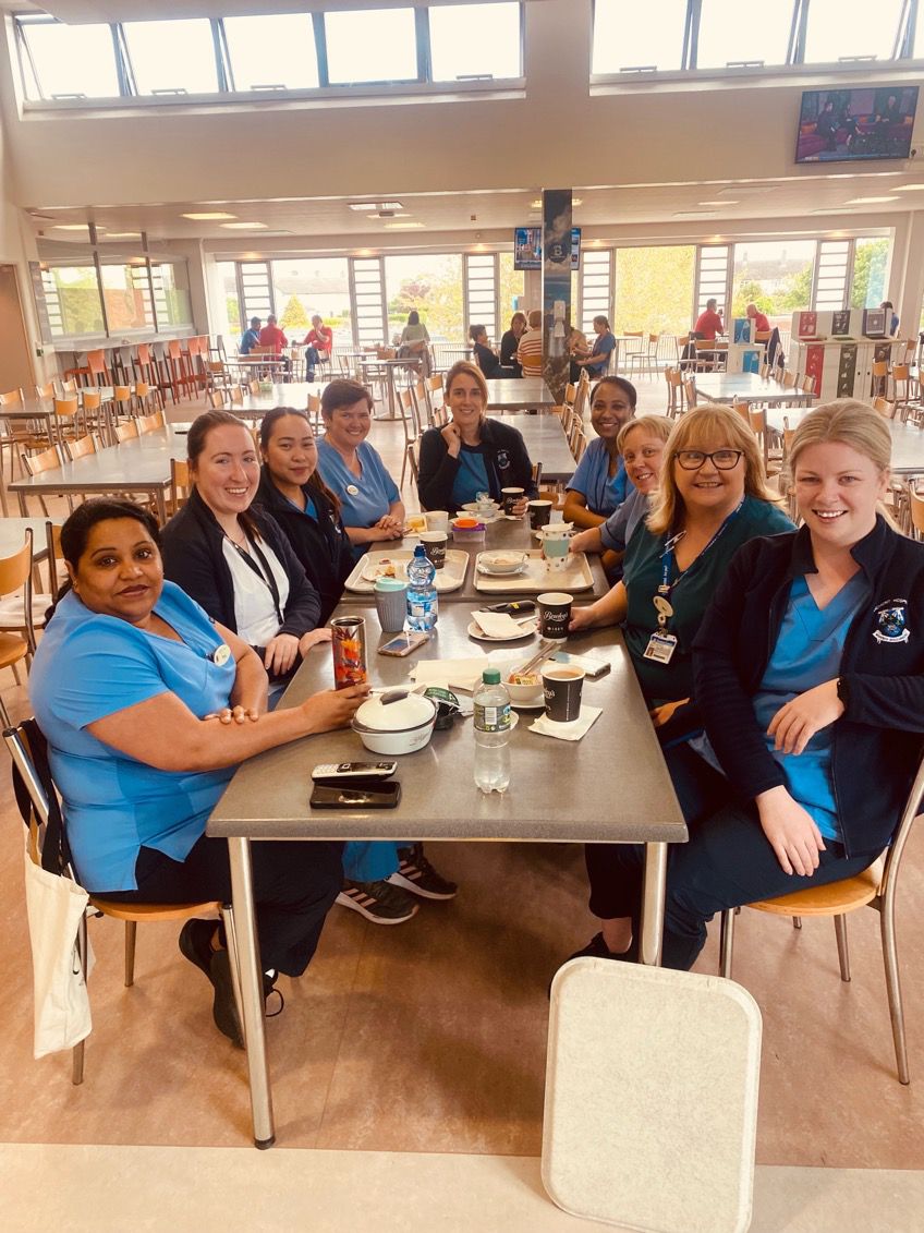 ForryMary's tweet photo. Can't think of a better start to international nurses day than this  Breakfast Club! Nár laga Dia sibh!Missing @nualagodwin1 @fmcn3 , Jennifer Short and Caroline Fogarty!
#IND2023 https://t.co/9AH3aZOfZ8
