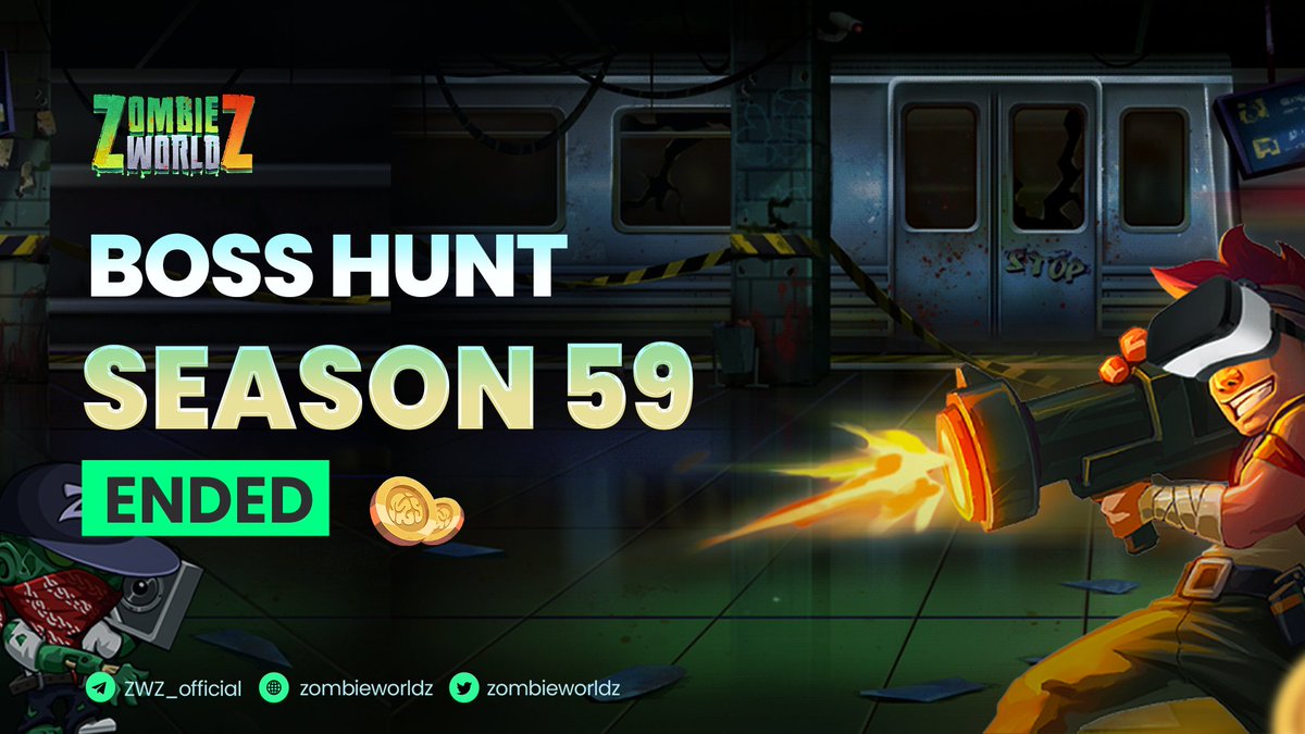 💎 BOSS HUNT SEASON 59 ENDED 💎

🙌 Thank you to all the Heroes for your enthusiastic participation in the Boss Hunt Season 59.

💻 We will now start preparing to collect the data and announce the ranking list!

👉 t.me/zombieworldz/9…

#ZombieWorldZ #ZWZ