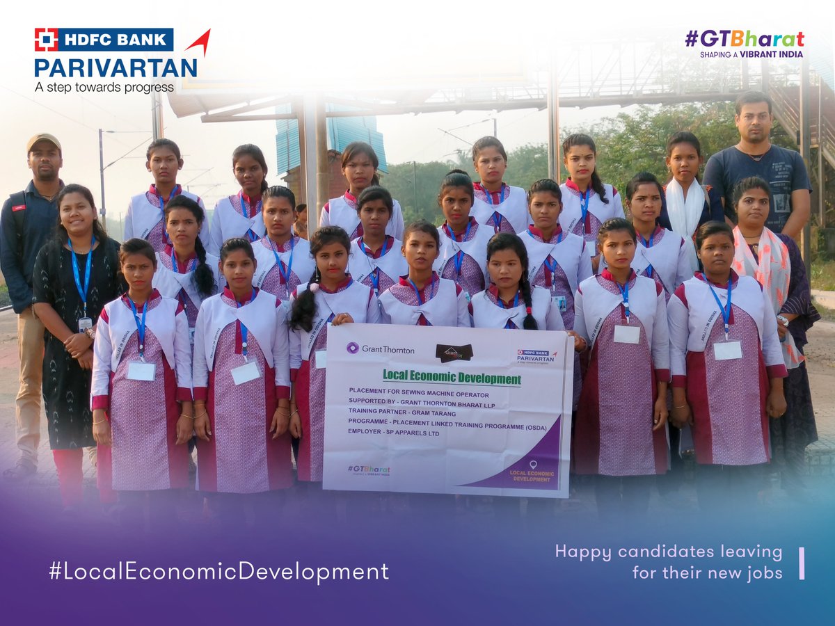 GrantThorntonIN's tweet image. #LocalEconomicDevelopment | Meet the remarkable women from Dhenkanal, Odisha who received skill training in Sewing Machine Operations. These women, many of whom were school or college dropouts, had been struggling to earn a living before the training.