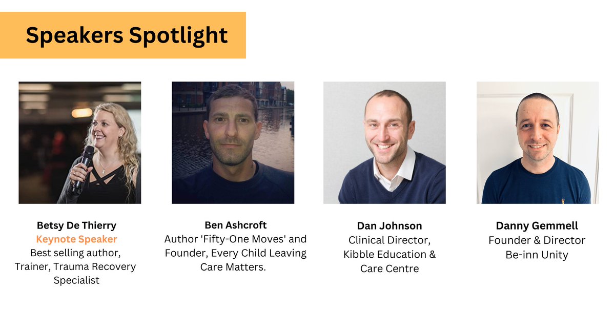 We are delighted to have this incredible line-up of speakers for our 'Trauma Difficulties in Children &amp; Young People' conference.

Less than 4 weeks to go, make sure to book soon!!