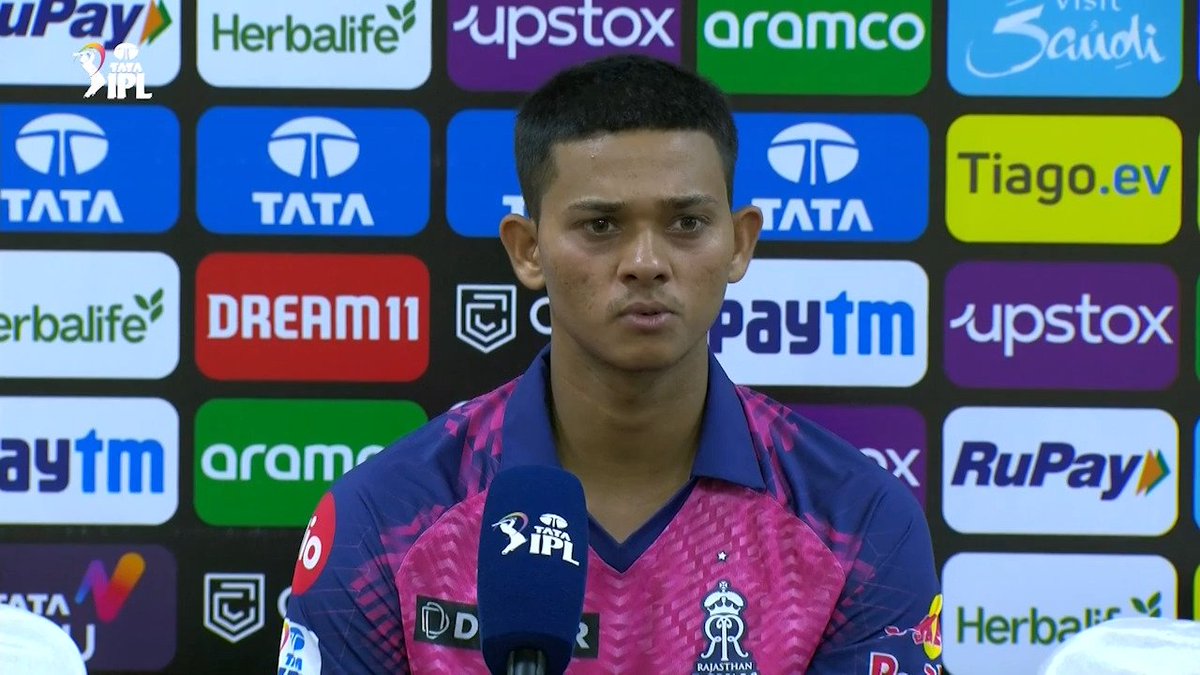 Yashasvi Jaiswal Said,' I want to Play at 3 in ODI world cup which is happening in india.This is my Dream,I hope Rohit Bhaiya Considers me.'(He was emotional While talking)

#RRvsKKR #YashasviJaiswal #IPL #IPL2023 #RohithSharma #ViratKohli𓃵 #MSDhoni 

Follow: @hyd7am