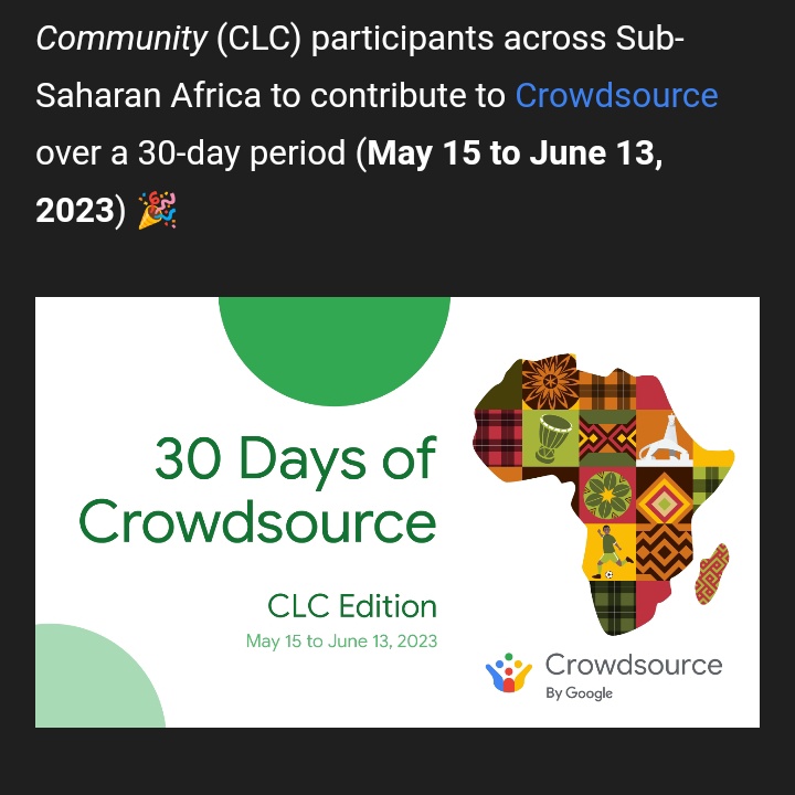 Yes!!
So happy about this 🥰
#Crowdsource
#Opensource
#30daysofcrowdsource