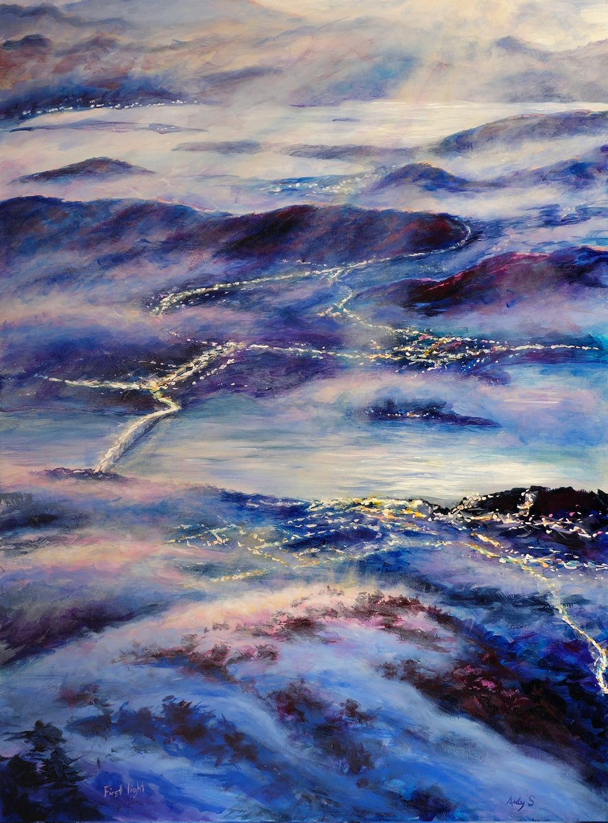 AndySumnerArt's tweet photo. "First Light", currently on display at Gallery NWC, St Leonards, Sydney 

#painting #myart #expressionistlandscape #artbyhumans https://t.co/hB2pb9HEth