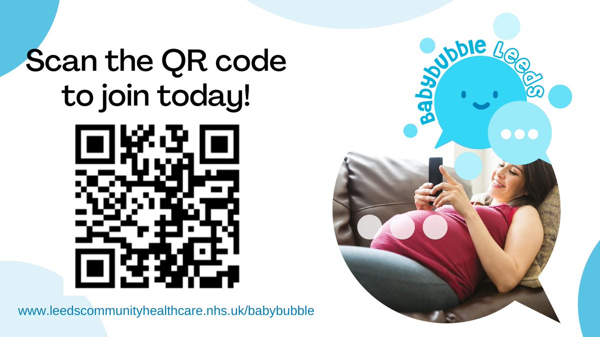 If you are pregnant and living in LS7, LS8, LS9, LS10 or LS11? Did you know there’s a new closed Facebook group #BabyBubbleLeeds:
☑️Chat with others throughout your pregnancy journey
☑️Get expert advice from professionals working in Leeds.
More info: 👇
leedscommunityhealthcare.nhs.uk/babybubble