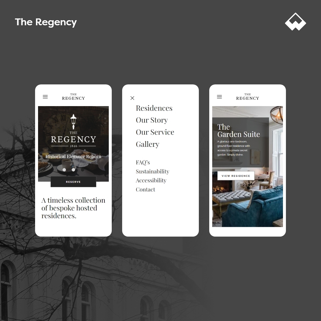 thewebbureau's tweet photo. Check out our stunning web design work for The Regency, a luxury 5-star hotel in the heart of Belfast! Our team created a modern, sleek website that perfectly captures the essence of this amazing accommodation. 

See for yourself: https://t.co/b4WseUxGIR ✨ 

#webdesign https://t.co/I1AKPprrVQ