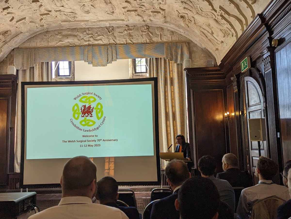 welshsurgeons's tweet photo. Ready to start day 2 with a welcome from the Health Minister @Eluned_Morgan
Thank you for joining us and recognising the issues
#welshsurgeons #wss70 https://t.co/GRZmQ1BeMV