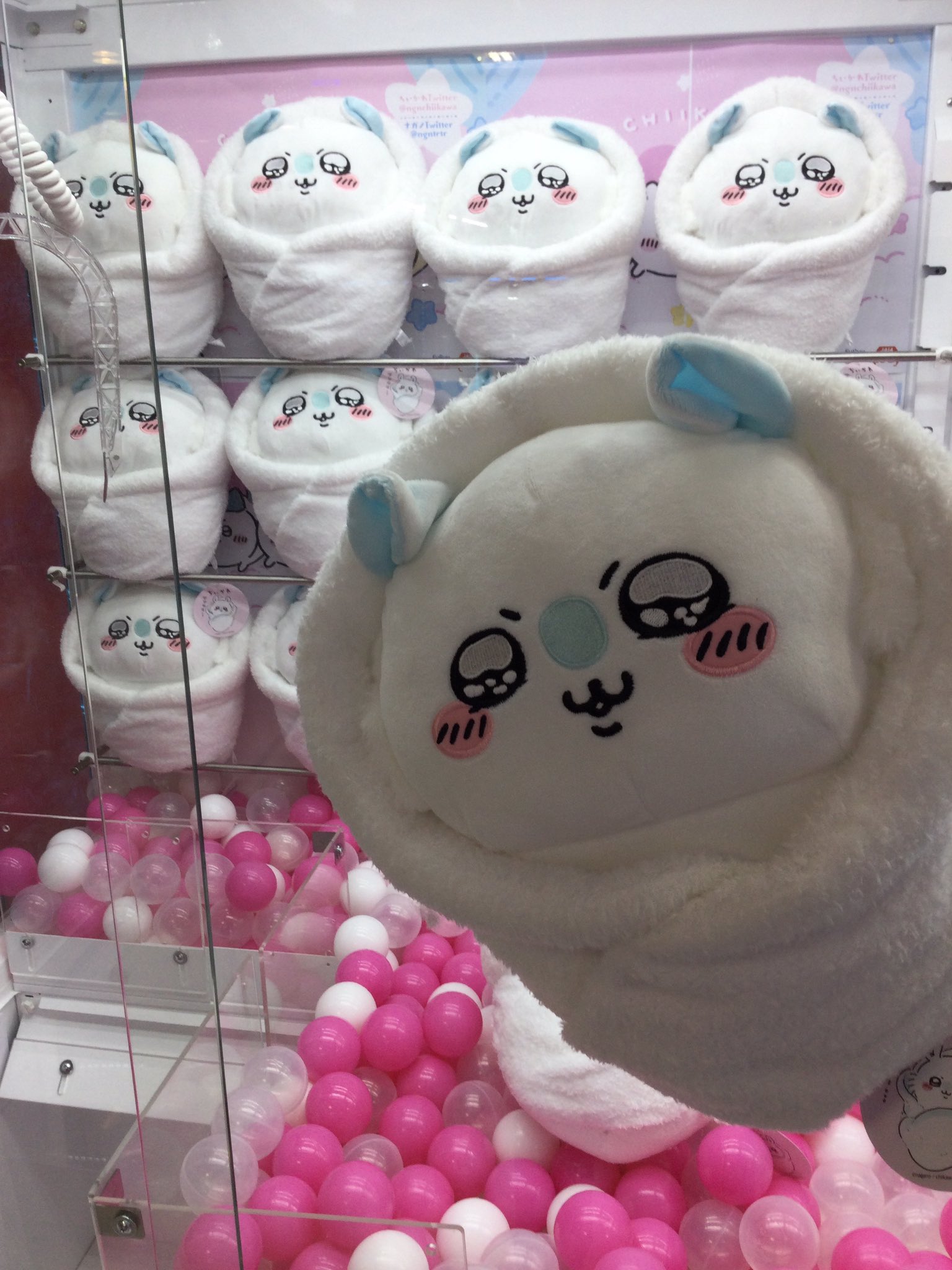 ちいかわ モモンガ おくるみ BIGぬいぐるみ　3体 包め、揺らせ！『ちいかわ』より、包まれた姿が愛らしい