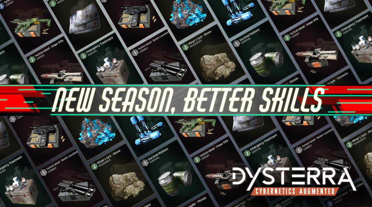 Get ready for Season 3 of Dysterra: Cybernetics Augmented! We've superpowered character skills, and added new areas and new enemies. #Dysterra #Cybernetics #Survival #OpenWorld #FPS #SurvivalCraft
steamcommunity.com/games/1527890/…