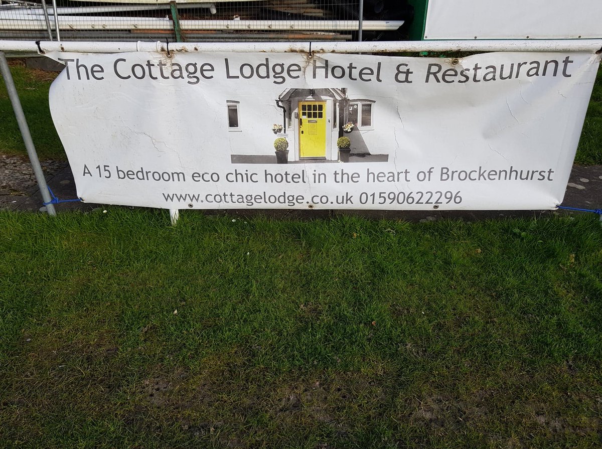 SPONSORSHIP APPRECIATION 👏

Thank You to the <a href="/CottageLodge/">Cottage Lodge Hotel</a> for their continued Sponsorship of the Club with an Advertising Board.

To book a room for the night you can at 01590 622296 or cottagelodge.co.uk

This beautiful Cottage Hotel is based on Sway Road in the Village.