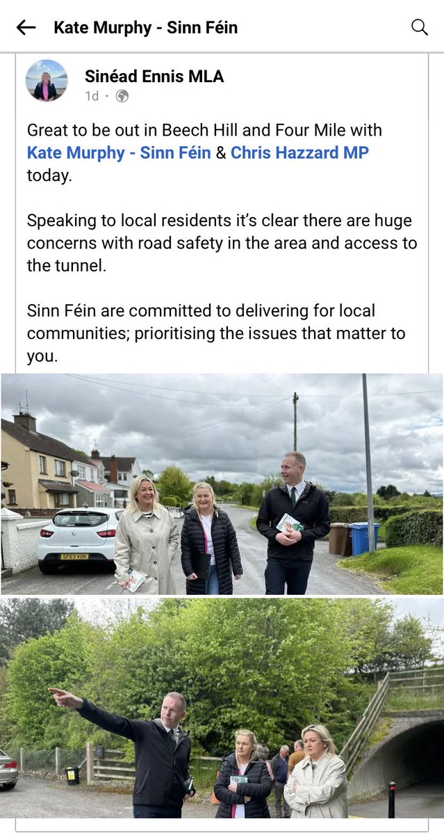 CrotlieveSF's tweet photo. Busy 🐝 Crotlieve SF candidate #KateMurphy out canvassing in Beech Hill, Drumgath with @EnnisSinead @ChrisHazzardSF & helping deliver a ‘Mud Kitchen’ to St Mary’s PS, Barr - Busy, busy, busy!🐝 #WorkingForAll @KateMur08627057 https://t.co/ilxLN2q4Aa