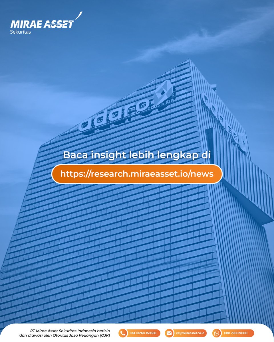MiraeAssetID's tweet image. Ngomongin dividen, emiten satu ini emang ngga kaleng-kaleng. Tahun 2022 aja, ada 1 juta dollar dividen atau setara Rp14 triliun yang dibagikan ke para pemegang sahamnya!
‌
Kamu sempat kecipratan jajan dari Adaro nggak?
‌
#Insight
#ADRO
#AdaroEnergy
