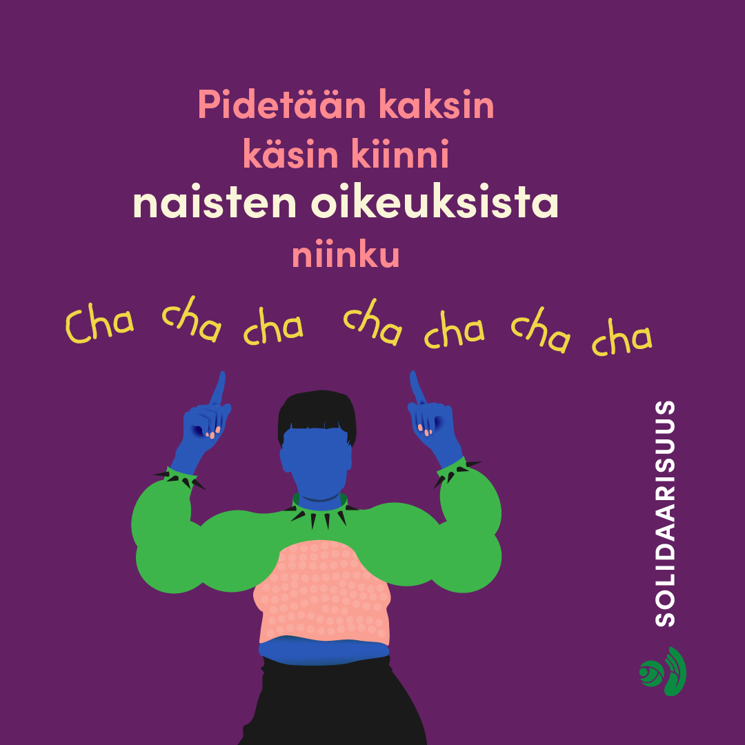 Solidaarisuus💚maailma, jossa jokainen saa cha cha cha ilman pelkoa häirinnästä tai syrjinnästä⤵ @Yle_UMK #Käärijä