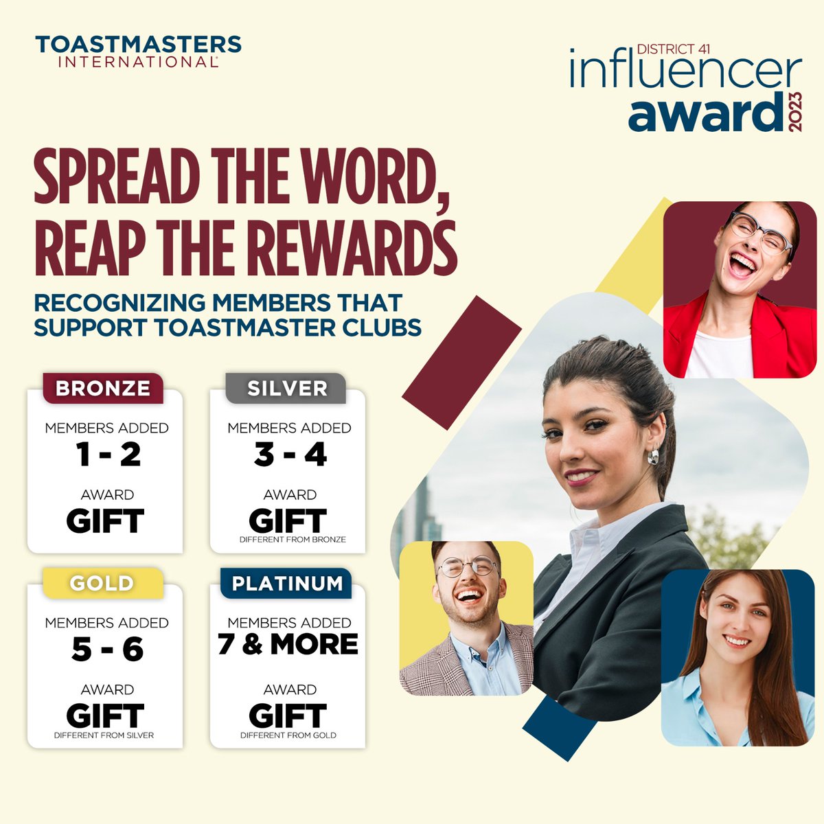 D41Toastmasters's tweet photo. By sponsoring a friend to Toastmasters, you can help them experience the same benefits and grow alongside you.

Once you add a member. You are requested to fill up the Google form :

https://t.co/0FxB0HEDlG

See this for better understanding:
https://t.co/MoS5U289gB https://t.co/XCaA9NVZ4m