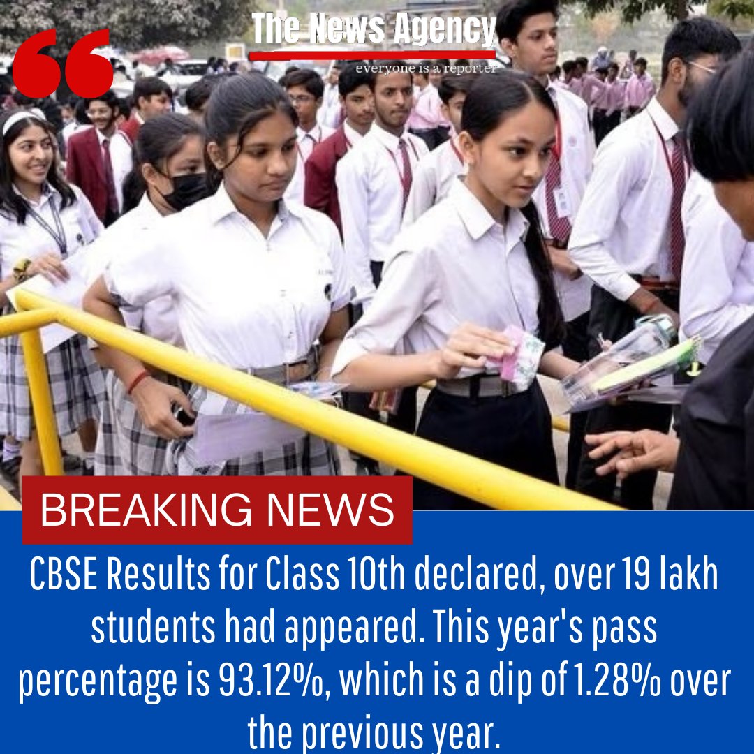 TheNewsAgency1's tweet photo. #CBSE #CBSEresults2023 #cbse2023 #CBSEBoardExam2023 #classXresults https://t.co/NSWtLgYphD