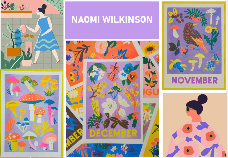 #FeatureFriday #NaomiWilkinson is a British illustrator who creates vibrant risograph prints featuring nature and everyday objects. 
Year 10 why not take a look for your natural forms projects? 
#spiritofbbs #inspiringartists #gcseart #risograph #printing #illustration