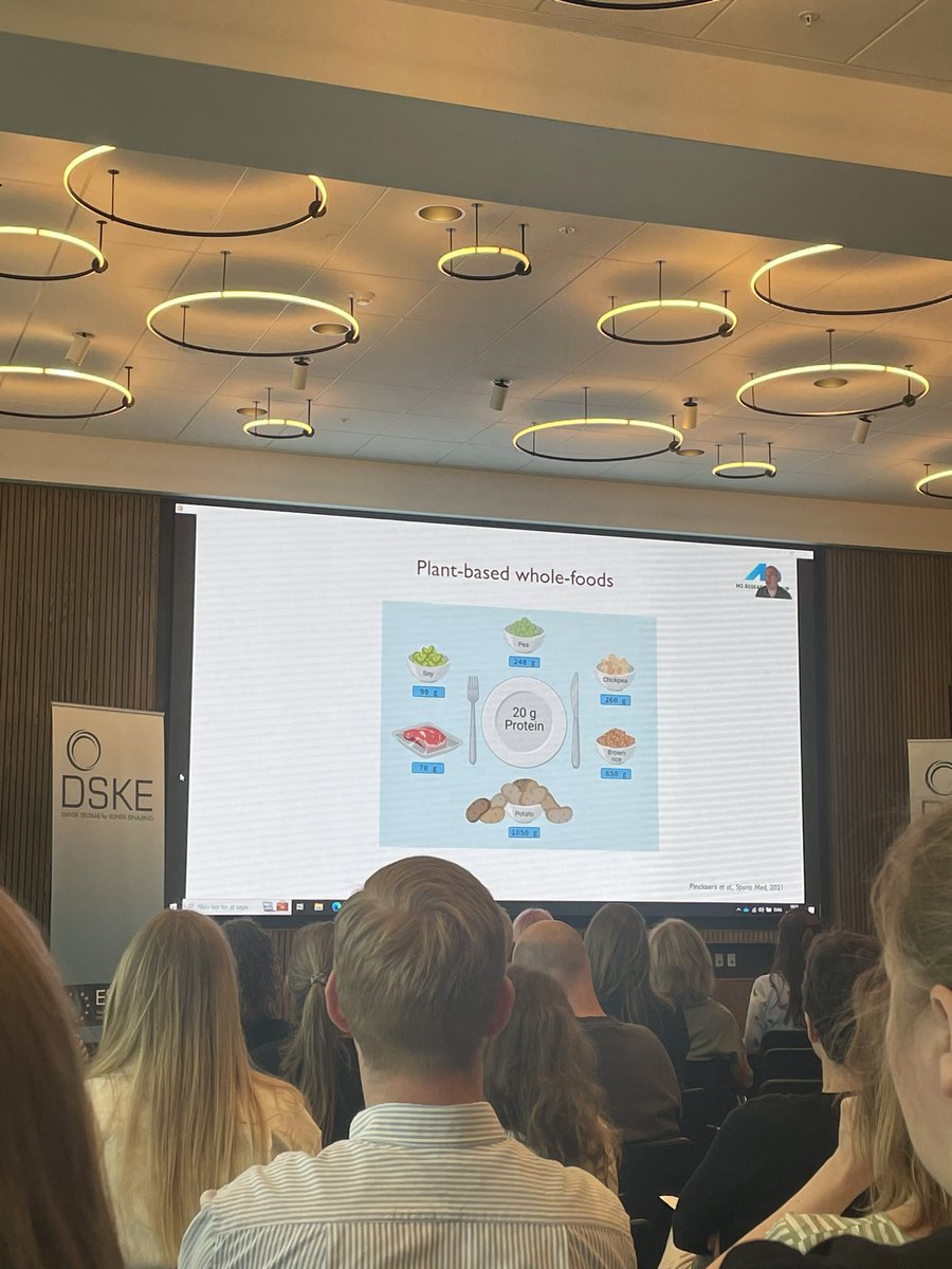 FaKDFormand's tweet photo. Årsmøde i Dansk selskab for Klinisk Ernæring ☀️ #dske Der lægges ud med “Anabolic properties of alternative protein sources” Vigtig vinkel set i lyset af klimavenlig kost 🌏 Utrolig mange faktorer skal afdækkes: opgave for ernæringsfaglige 👍 https://t.co/F2bwnyXzOs