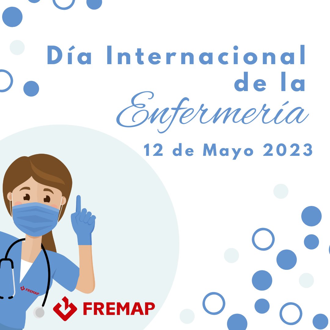 #DíaInternacionalDeLaEnfermería
Nuestro reconocimiento al trabajo y dedicación que realizan todas las #enfermeras y muy especialmente a nuestras compañeras/os que, desde cada centro asistencial y hospital  de #FREMAP demuestran cada día el mayor compromiso con los pacientes!🙌🫶