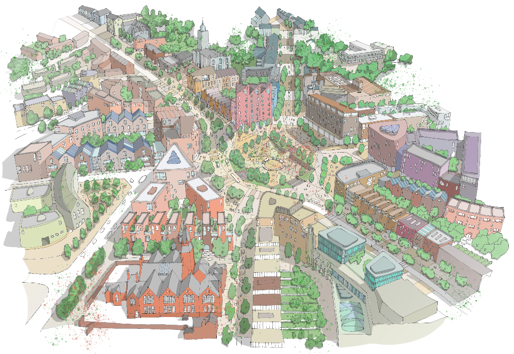 BhamCityCouncil's tweet photo. ⚡Birmingham set to be boldly transformed 

🆕 Introducing the draft Our Future City: Central Birmingham Framework 2040 

🌳 Greener city 
💼 More jobs 
🚌 Better transport 
🏡 Higher quality, energy efficient new homes 

ℹ️ https://t.co/icfVhszGsq

#BeBoldBeBham https://t.co/ffacQtJr4h