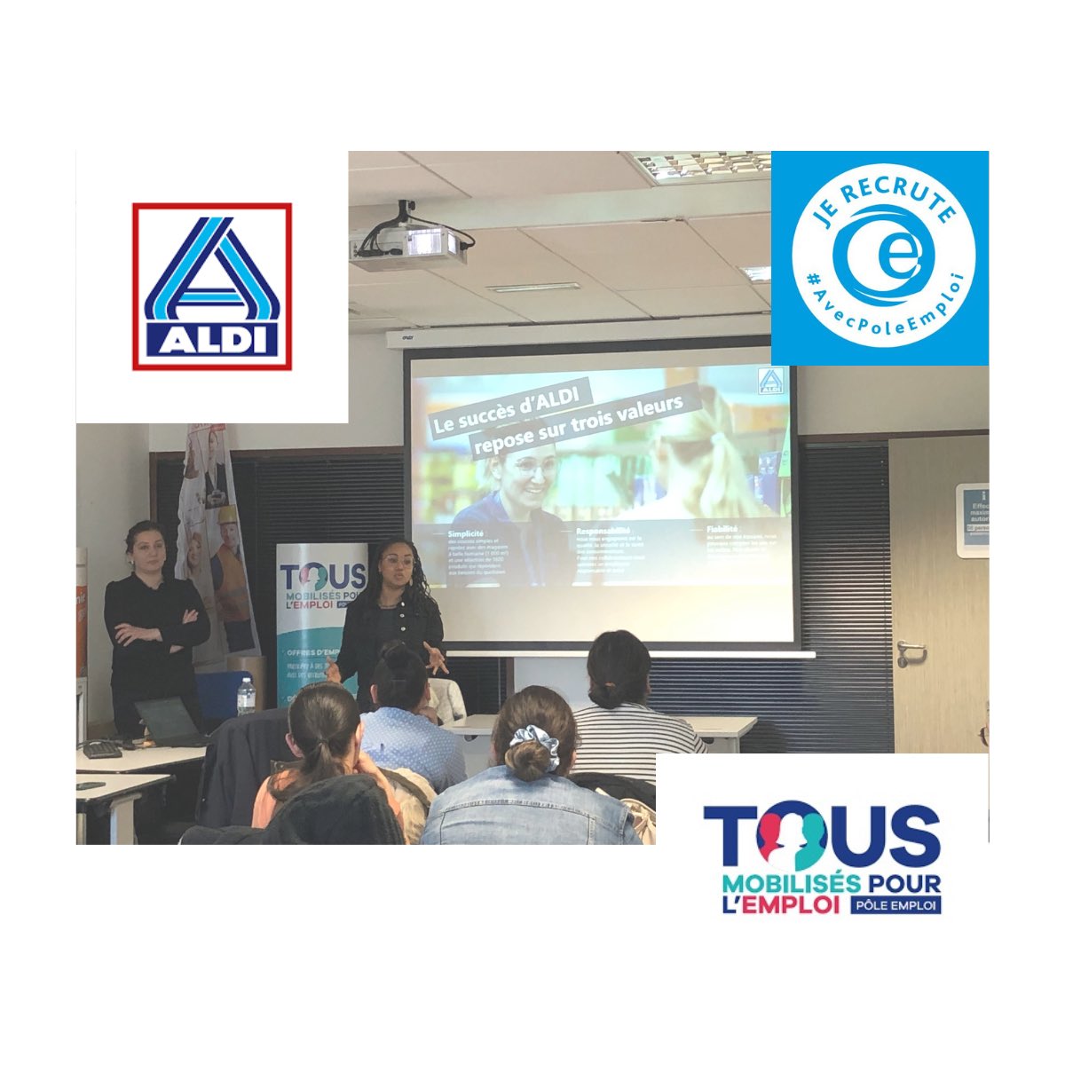 🔛 Ce matin, #jobdating avec #ALDI au #PoleEmploi de #Dreux.
✅De nombreux postes en CDI au sein de leurs magasins de #Dreux et #Anet.
🎯Postes d’Employés de libre-service
⁦<a href="/ValLefrancois28/">Lefrançois Valérie</a>⁩ ⁦⁦<a href="/nacera_abbas/">nacera abbas</a>⁩ 
#TousMobilisés #AvecPoleEmploi ##EureetLoir