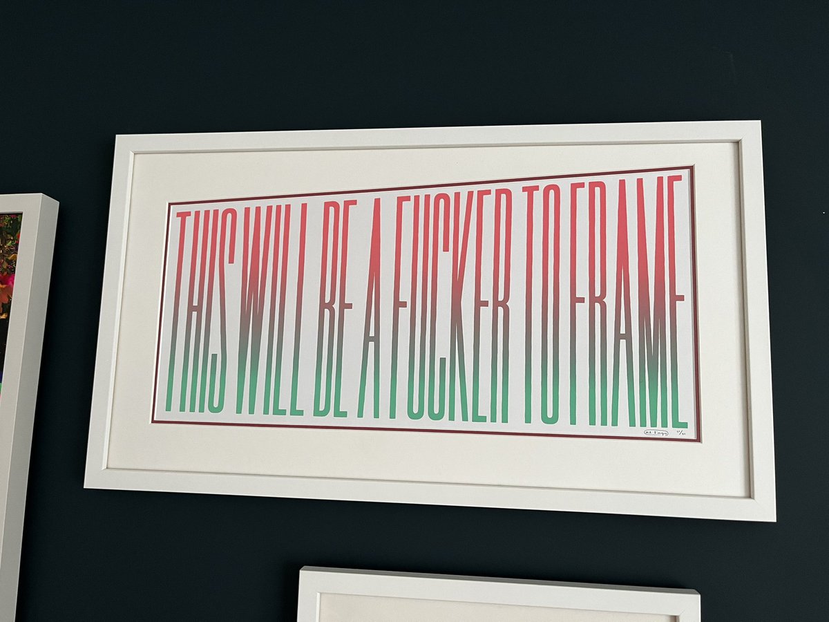 Finally got my <a href="/Mr_Bingo/">Mr Bingo 𓄚</a> print framed 🫶

#nailedit