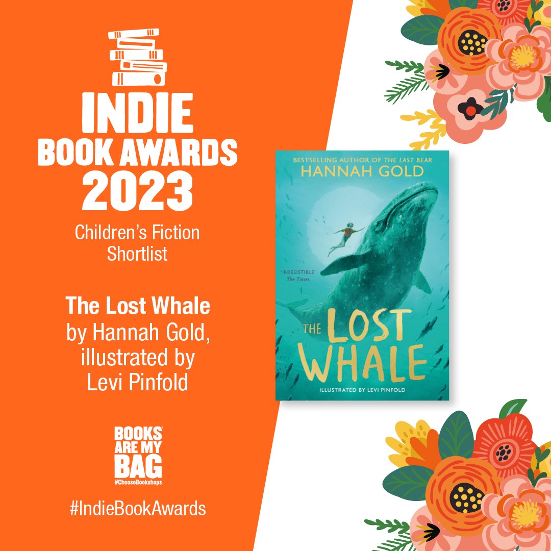 Absolutely over the moon by this! My 2nd book, The Lost Whale, illustrated by Levi Pinfold, is shortlisted in the #indiebookawards. 

Huge whale-sized thank you to @booksaremybag & every single indie bookseller who has championed my writing & my hopes for a greener tomorrow 💙🐋