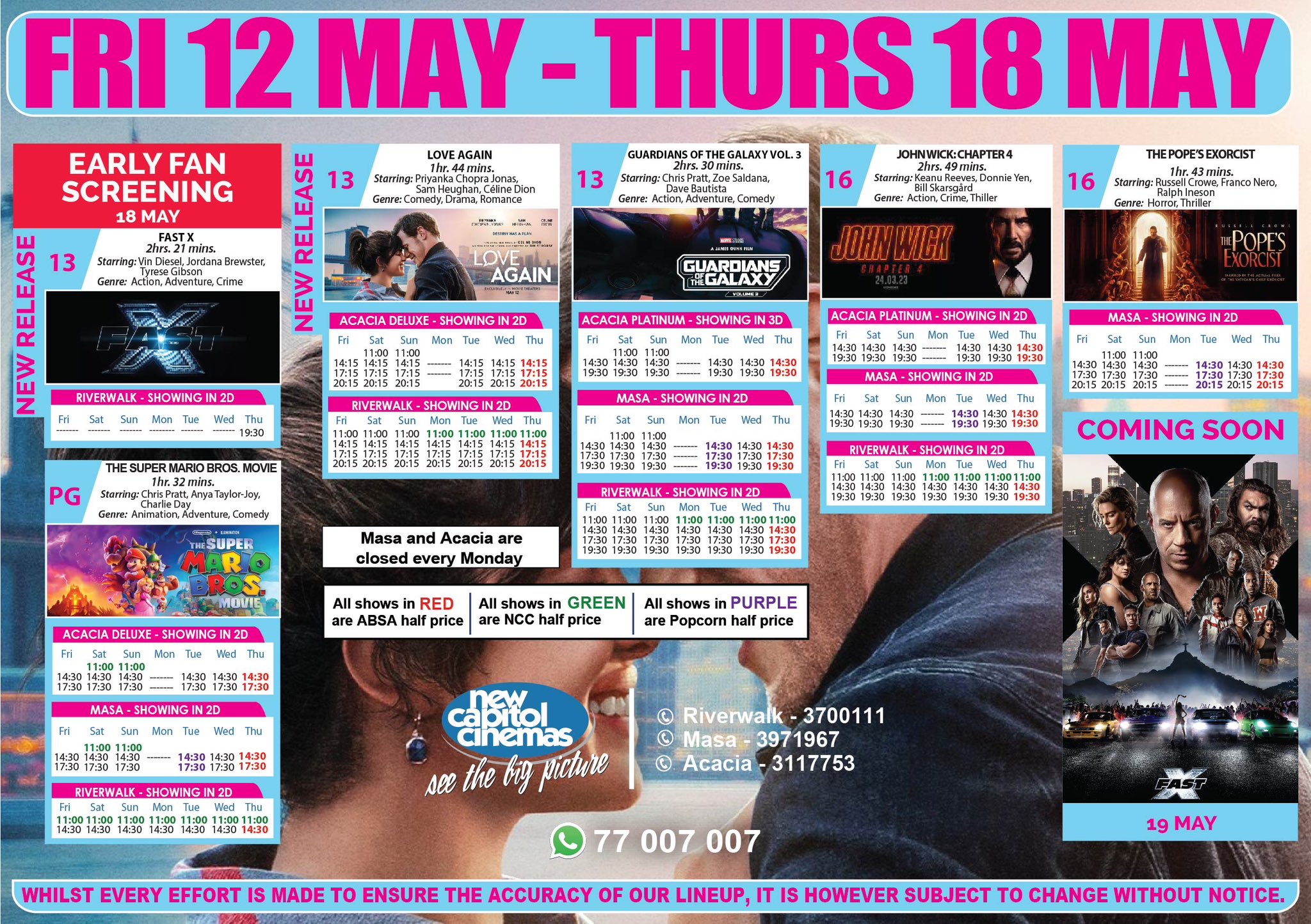 New Capitol Cinemas on Twitter: "Movie lineup: Friday 12 May - Thursday