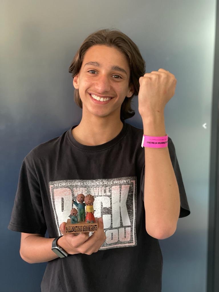 Congratulations to Adam in Year 8 who has made the leaderboard in a global History game, in addition to creating this artefact celebrating the contributions of Asian migrants in Britain. Bravo, Adam! 👏 🇧🇭 👏 #StChrisHistory #StChrisSenior #StChrisBahrain