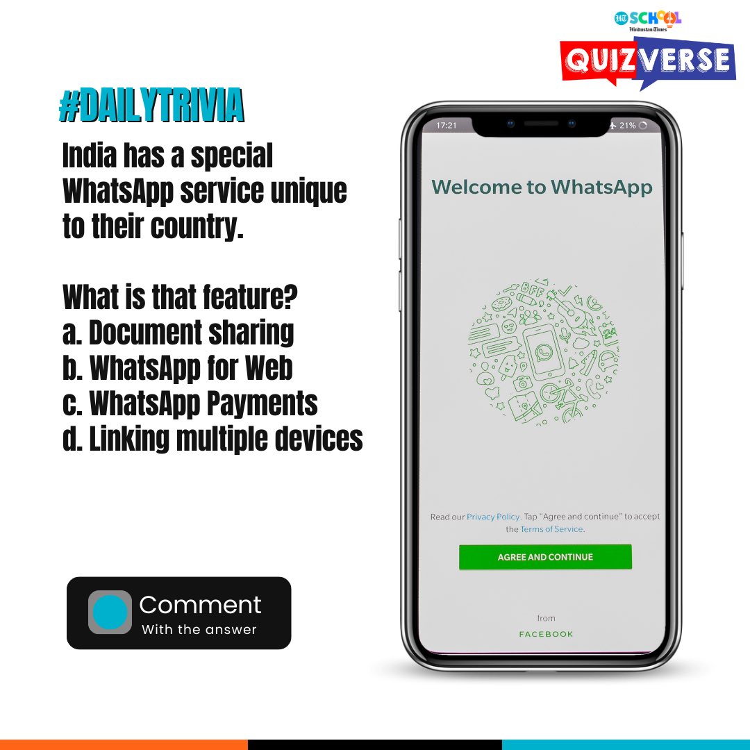 #WhatsApp trivia! What do you think is the answer?