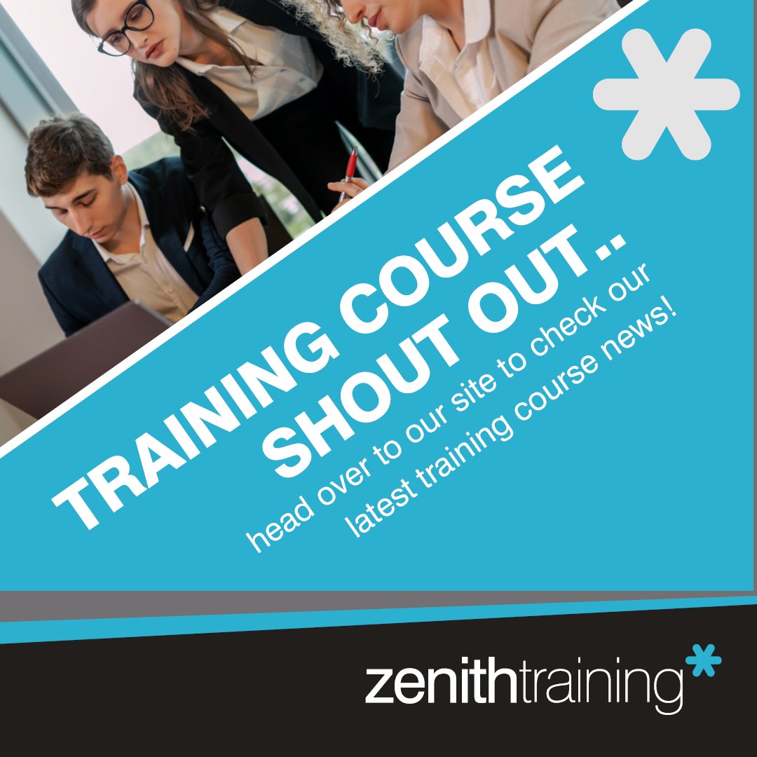 zenith_training's tweet photo. If it’s training courses you’re after, Zenith Training has you covered.
Checkout our latest courses on our website:
https://t.co/v4puFeGAPt
#ZenithTraining #TrainingCourses https://t.co/jqUcdWS5yC