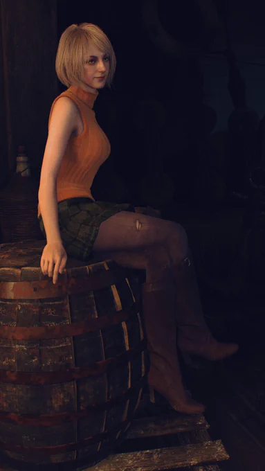 Messed around in photo mode. I really like Ashley in the remake. 