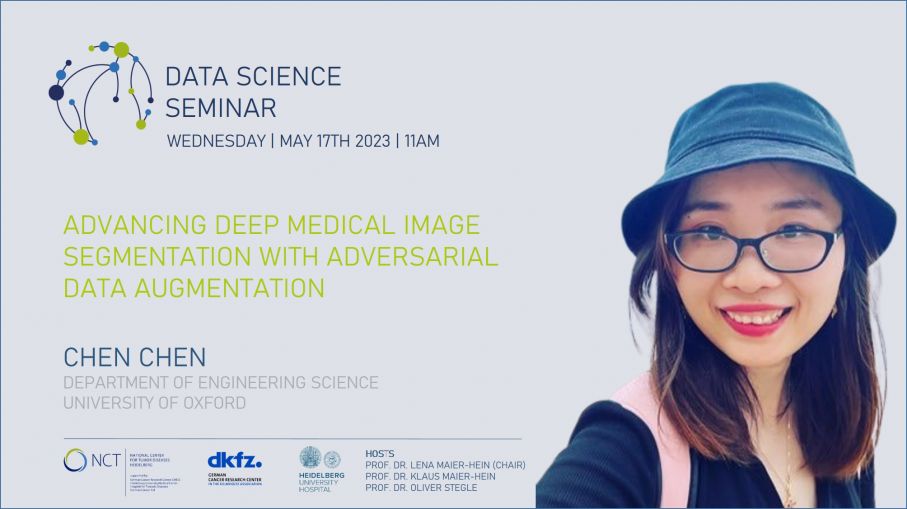 Don't miss the next <a href="/NCT_HD/">NCT Heidelberg</a> Data Science Seminar by <a href="/cherise_go/">Chen (Cherise) Chen</a> on Advancing deep medical image segmentation with adversarial data augmentation on May 17 at 11:00 AM CEST. 
<a href="/DataScienceDKFZ/">DKFZ Data Science</a> <a href="/lena_maierhein/">Lena Maier-Hein New: @lena-maier-hein.bsky.social</a>
Registration via: dkfz.de/en/datascience…