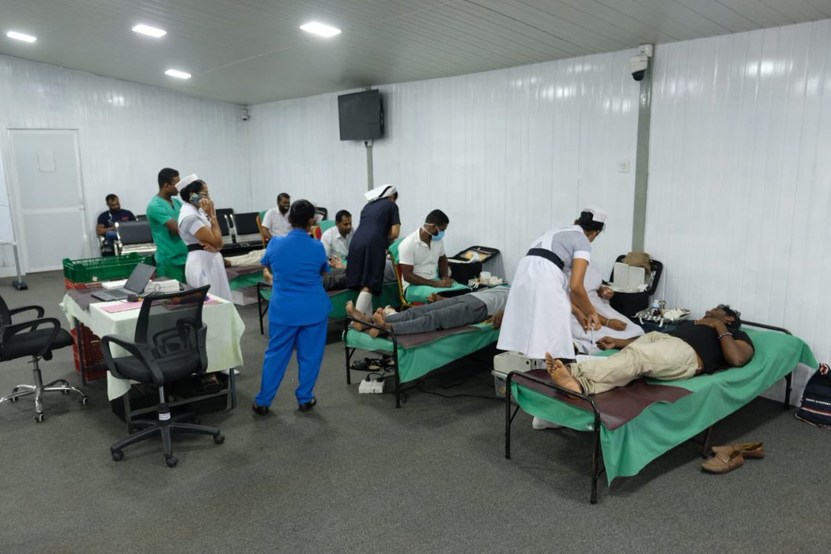 The Welfare Society of Colombo International Airport - Ratmalana along with the National Blood Transfusion Service organized a blood donation campaign on 11th May 2023 at the airport premises.
