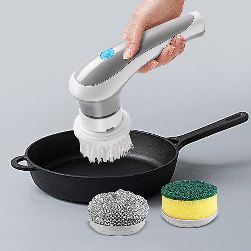 This must-have cleaning tool is a hot seller and for good reason.  3 brush heads offer versatile cleaning options for every surface. Plus, with its strong motivation, you can power through tough stains and dirt quickly and easily. #ElectricSpinScrubber #CleaningMadeEasy