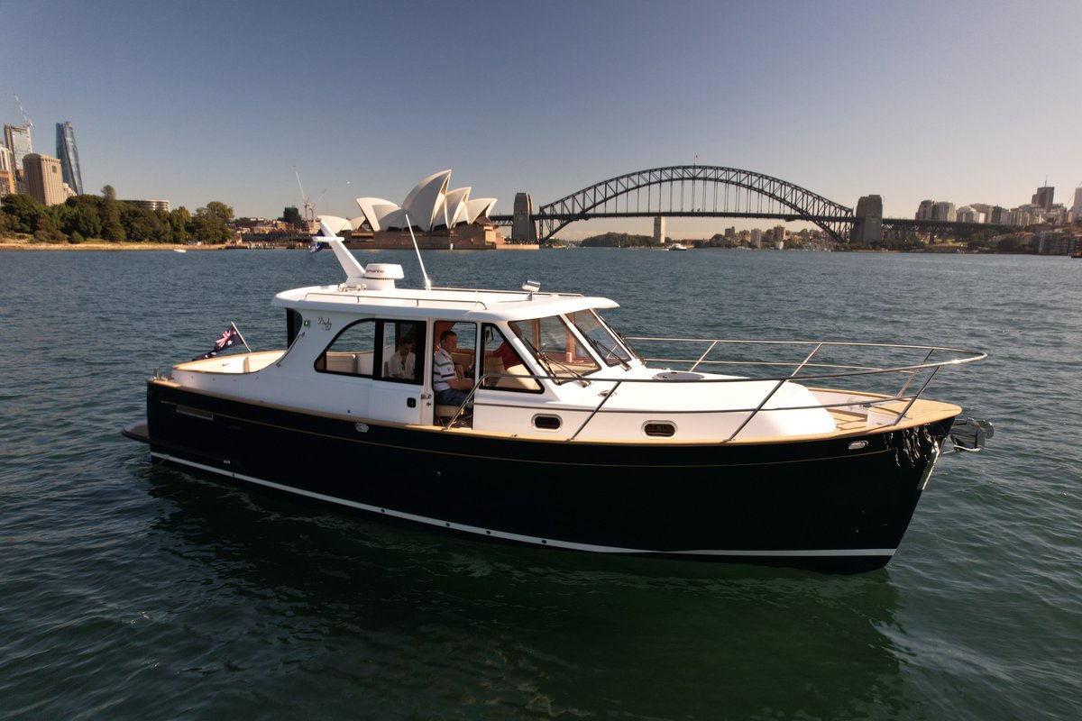 Cockwells's tweet photo. #DuchyMotorLaunches make their debut appearance #downunder!

We’re delighted to announce that our latest #Duchy35 has arrived at her new home in #Sydney and hear that she has already caught the attention of admirers.

Exciting times ahead for our #Duchy range.

#Cockwells https://t.co/jh9m9g3k3f