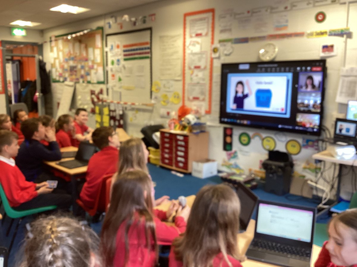 An exciting morning this morning in Dosbarth Cedar working with Kayleigh from NDEC to complete activities learning about Cyber Security <a href="/MillbrookP/">Millbrook Primary</a>