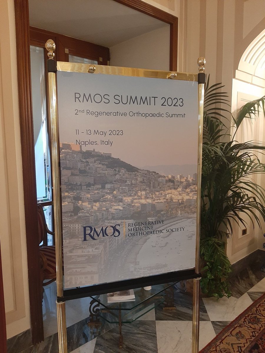 Here at the Regenerative Medicine Orthopaedic Society meeting today in Naples. Some very interesting talks and products. Something very exciting to announce soon 💉💉💉