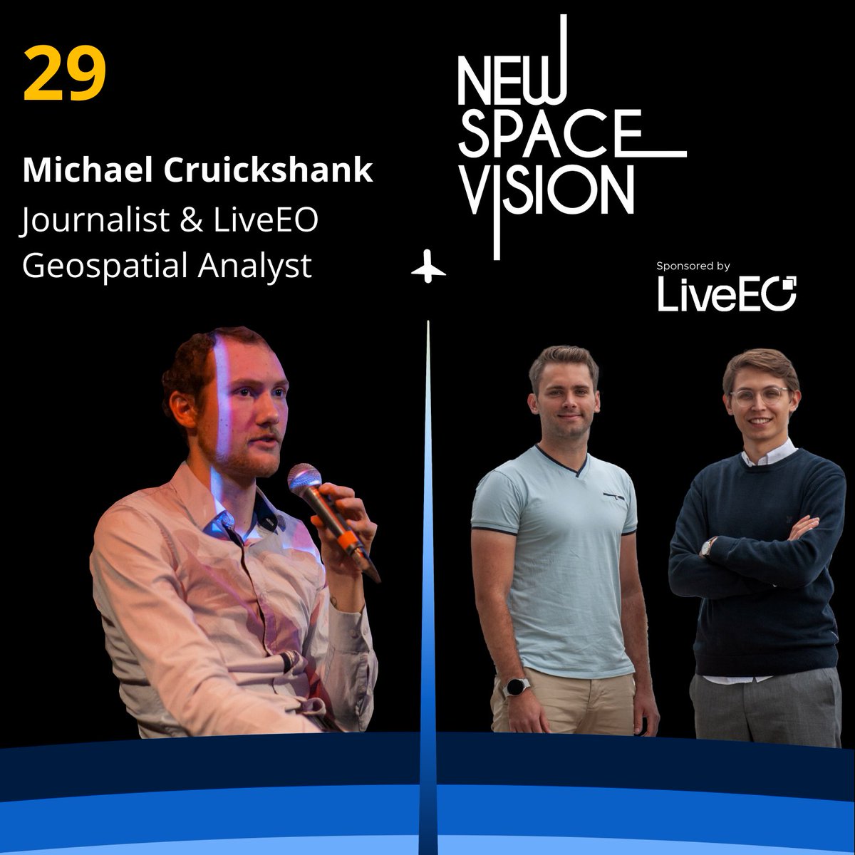 NewSpaceVision (@newspacevision) on Twitter photo New episode is live!
spoti.fi/3Olwipd
bit.ly/3LU4i9f
<a href="/MJ_Cruickshank/">Michael Cruickshank</a>, <a href="/LiveEO_space/">LiveEO</a> geospatial analyst, shares his journey from conflict journalist to #geospatial expert, helping our hosts <a href="/Daninho89/">Daniel Seidel</a> & <a href="/SvenPrzy/">Sven Przywarra</a> understand the world of #opensourceintelligence. New episode is live!
spoti.fi/3Olwipd
bit.ly/3LU4i9f
<a href="/MJ_Cruickshank/">Michael Cruickshank</a>, <a href="/LiveEO_space/">LiveEO</a> geospatial analyst, shares his journey from conflict journalist to #geospatial expert, helping our hosts <a href="/Daninho89/">Daniel Seidel</a> & <a href="/SvenPrzy/">Sven Przywarra</a> understand the world of #opensourceintelligence.