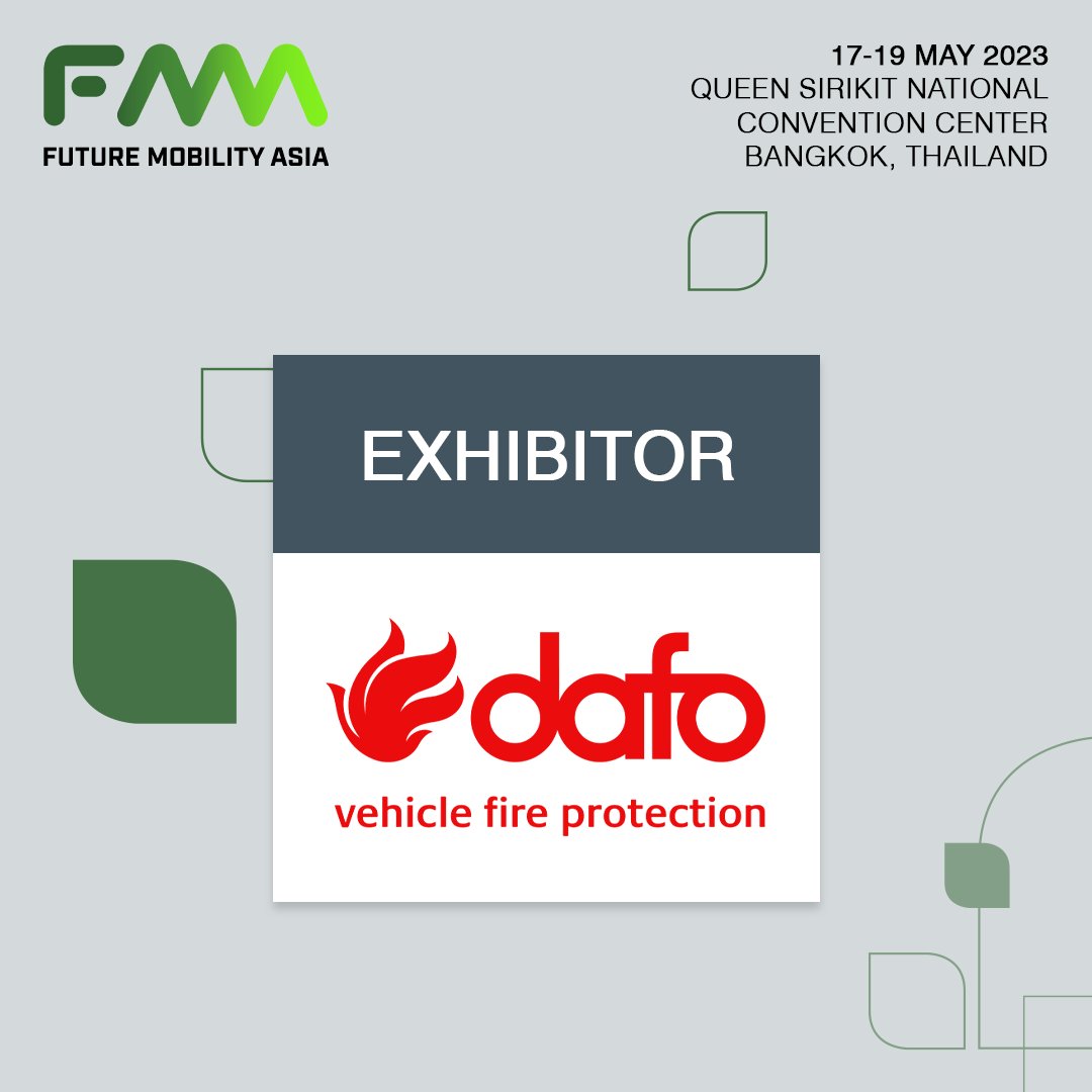 Future Mobility Asia (@mobility_asia) on Twitter photo Don't miss <a href="/Dafovehicle/">Dafo Vehicle</a> at Future Mobility Asia 2023! With their reliable fire protection solutions for various vehicles, they are an essential partner in ensuring safety in the mobility sector. Register as a visitor now.
Register as a visitor now! bit.ly/3Fa0CO4 Don't miss <a href="/Dafovehicle/">Dafo Vehicle</a> at Future Mobility Asia 2023! With their reliable fire protection solutions for various vehicles, they are an essential partner in ensuring safety in the mobility sector. Register as a visitor now.
Register as a visitor now! bit.ly/3Fa0CO4