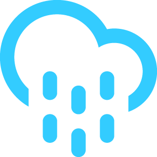 Scattered Thunderstorms today! With a high of 79F and a low of 64F.