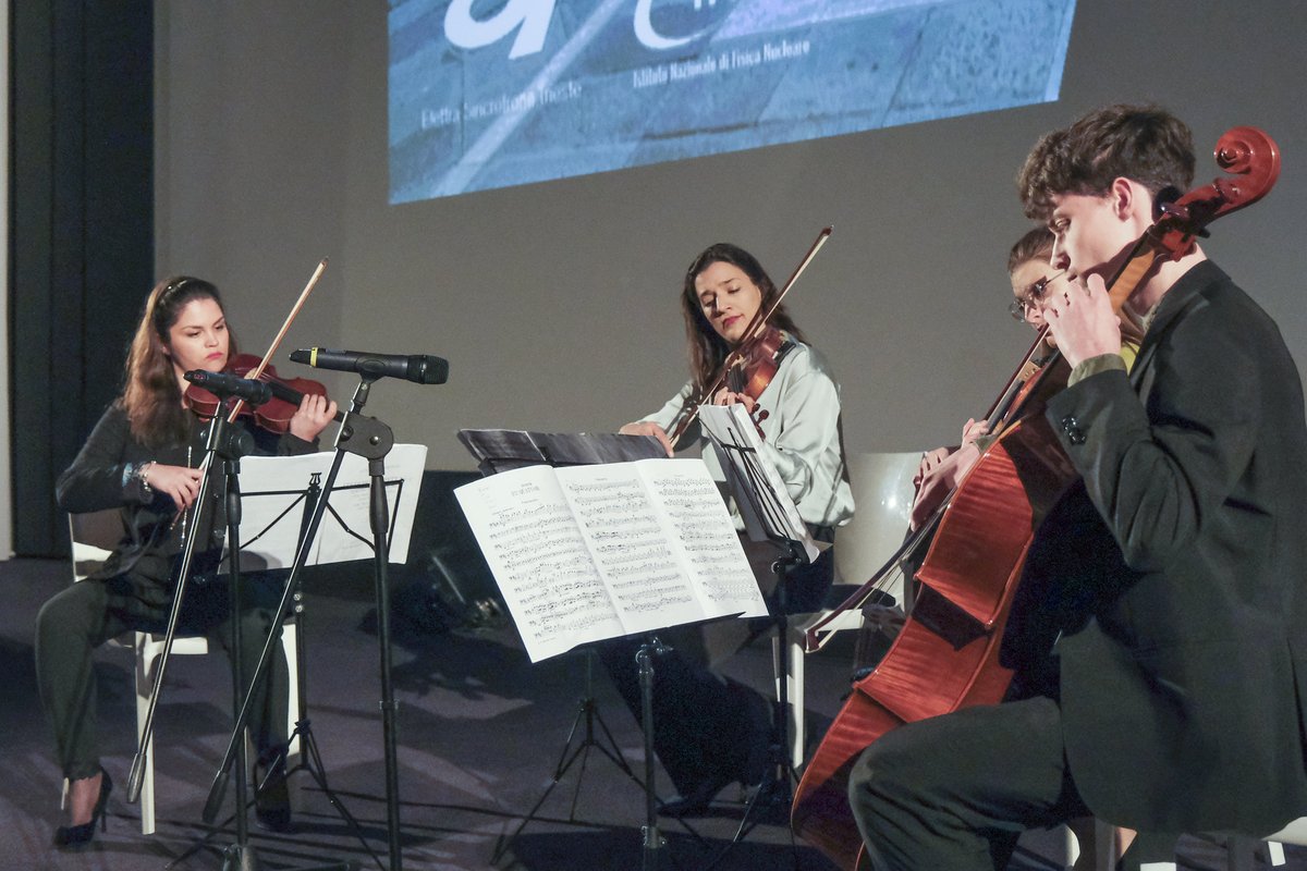 elettrasincro's tweet photo. The entertainment session at #IPAC23 saw the presence of the Zorja Quartet, playing Borodin's music. Did you like it? https://t.co/NoTTrx8n2w