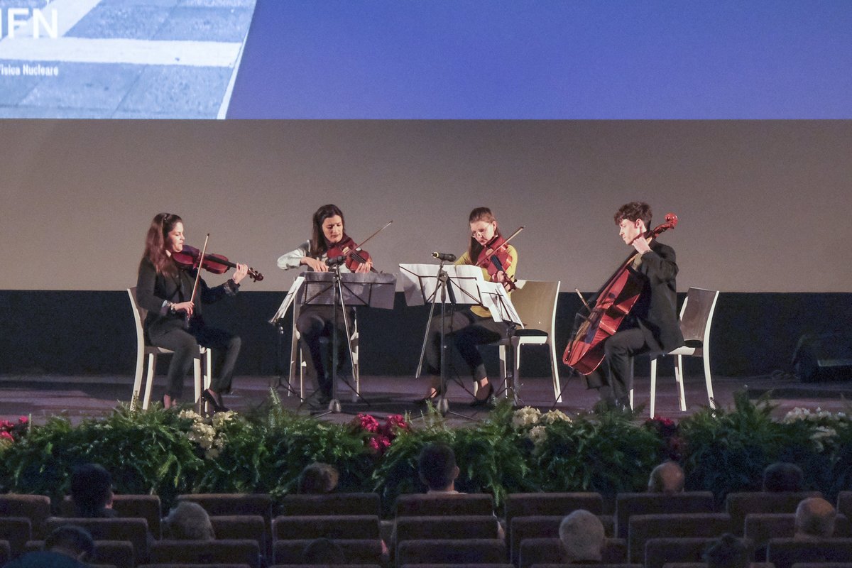 elettrasincro's tweet photo. The entertainment session at #IPAC23 saw the presence of the Zorja Quartet, playing Borodin's music. Did you like it? https://t.co/NoTTrx8n2w