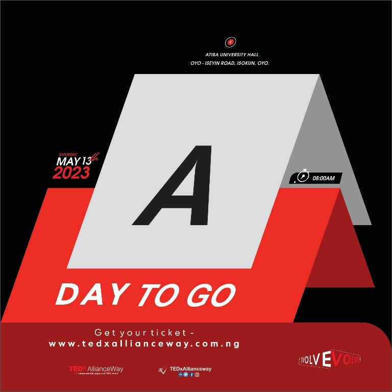 TEDxAllianceWay is oozing with great waves and it's happening tomorrow!

Meet people and have an encounter that will unleash your hidden potential.

Clock is ticking. Grab your ticket at www.tedxallianceway. 

#tedxallianceway #evolve #oyo #ideasworthspreading #ideasworthsharing