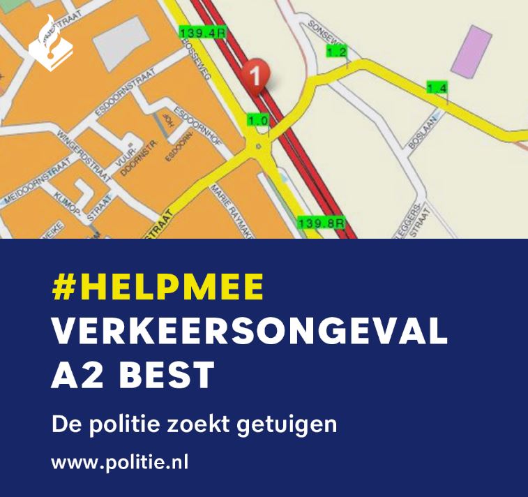 POL_OostBrabant's tweet photo. Rond 8.30u een ernstig ongeval op de #A2 bij #Best. Een motorrijder raakte zwaargewond toen hij achterop een auto reed. Mogelijk is de aanleiding van het ongeval een verkeersruzie tussen 2 automobilisten. Wij zijn op zoek naar een zilvergrijze BMW en zoeken getuigen. https://t.co/9WFGJm9ehW