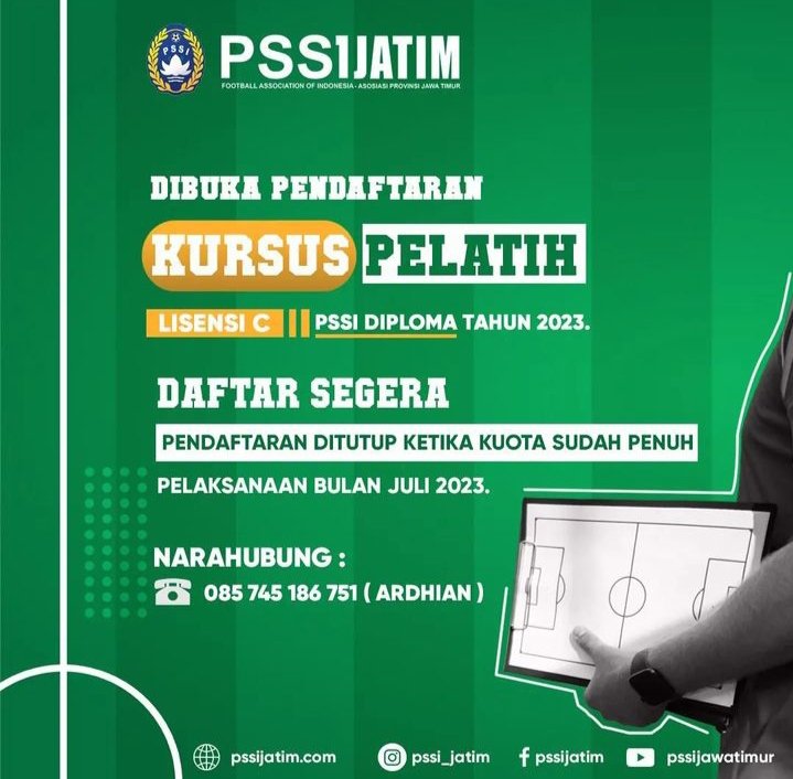 Silakan coach online yang mau merambah offline ada kursus C