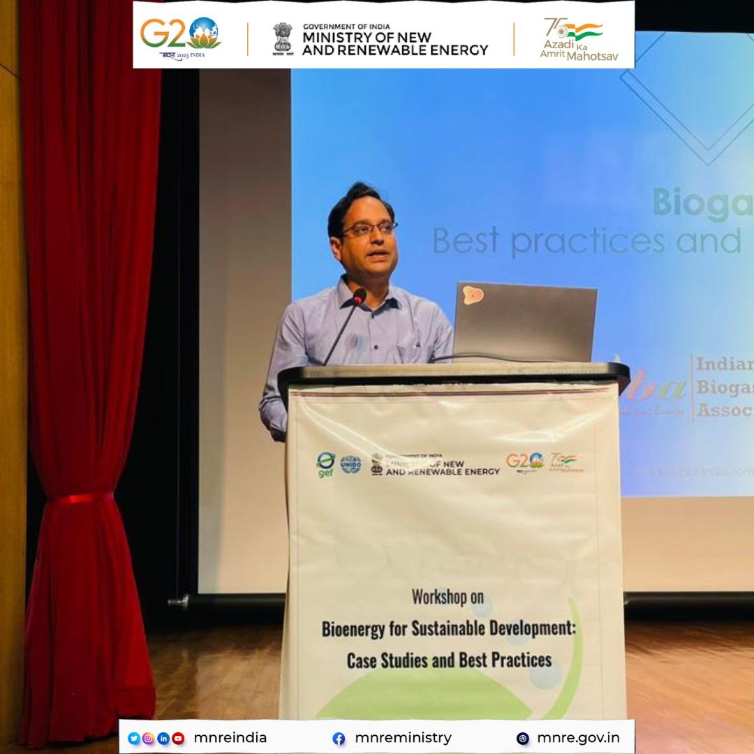 mnreindia's tweet photo. In Session-4, Mr. Gaurav Kedia from Indian Biogas Association where he discussed the best practices and lessons learned for developing technical, financial, and social modeling parameters for the Bioenergy sector. 
1/2 https://t.co/WL3vMNsSsL